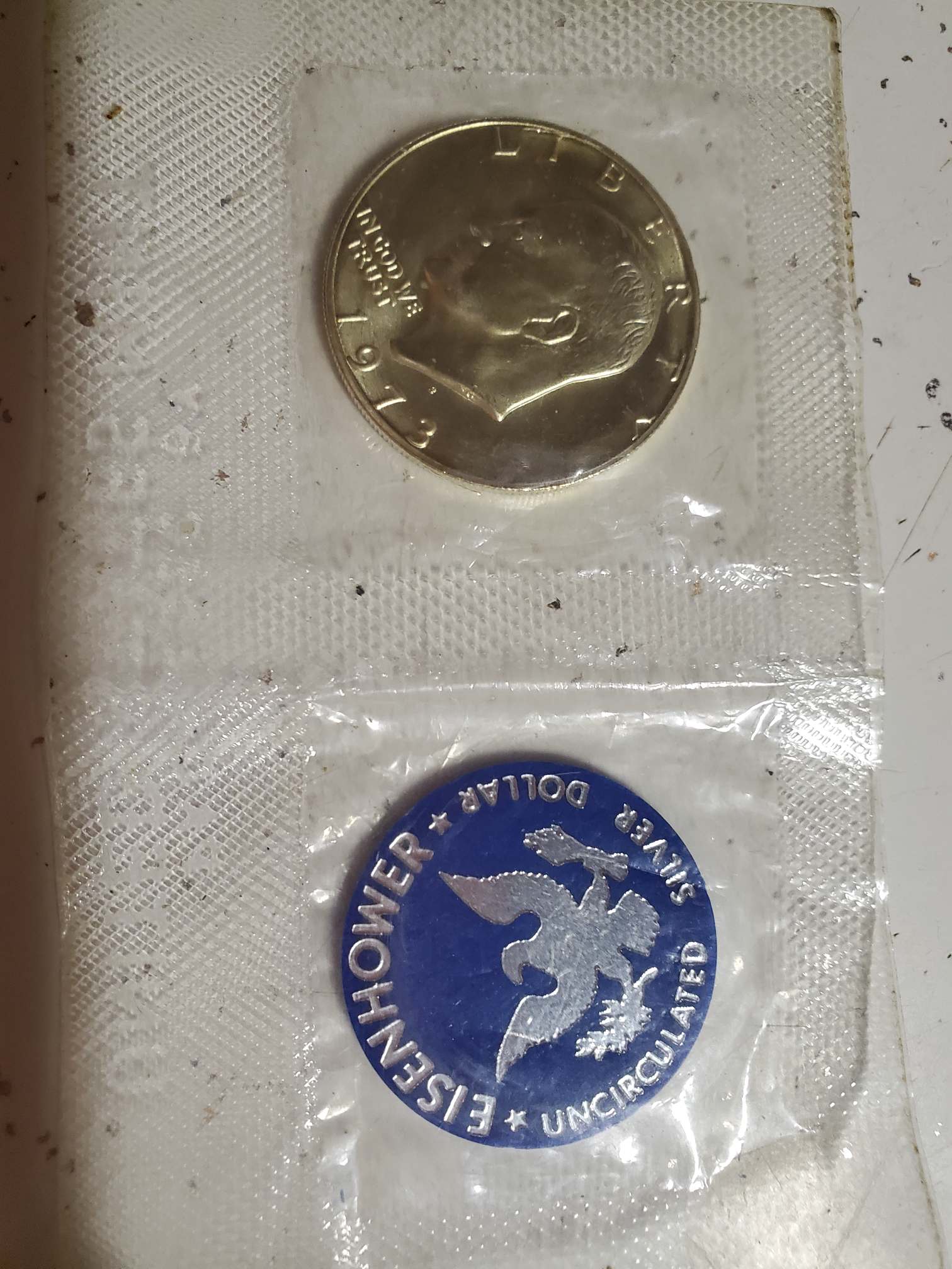 Ike-Dollars-In-Blue-Pack-1971-S,1972-S,1973-S