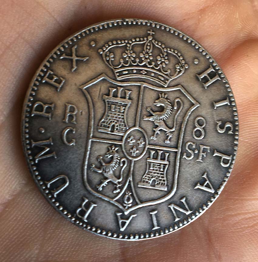 Spanish-Silver-8-Reales:-Ferdinand-VII