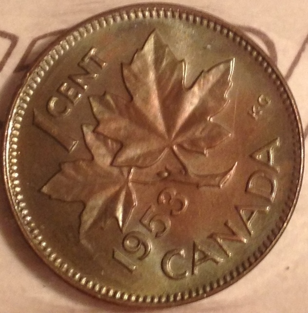 Copper-Toning-1953-SF-Small-Cent