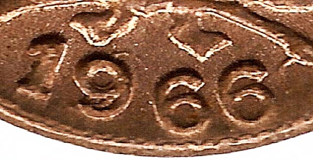 Colombia-1966-1c--Crazy-Repunched-Date!