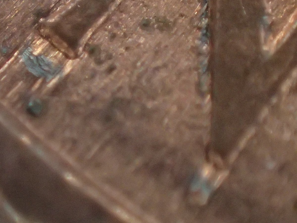 Corrosion-Of-Pennies,-1991-D-Example