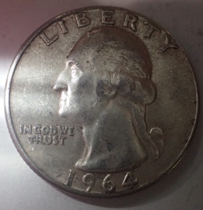 1964-Washinngton-Quarter-Chip-Or-Delam
