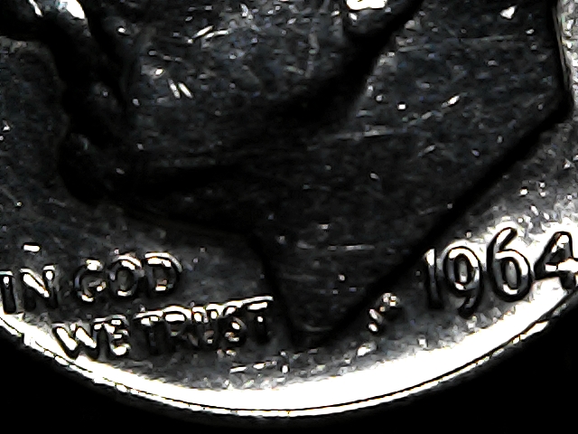 1964-Roosevelt-Dime-SMS-/-Proof