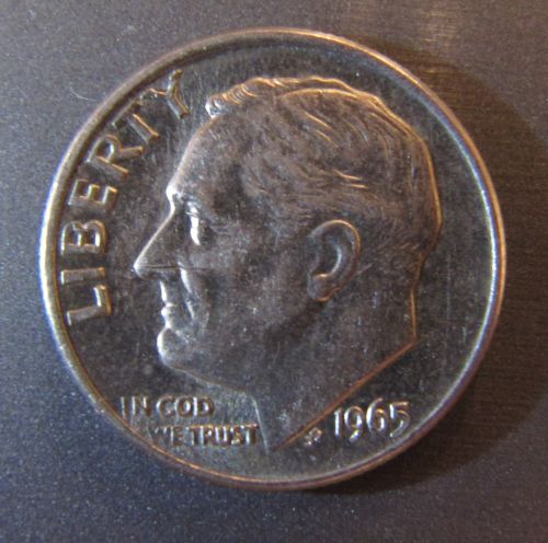 1965-Roosevelt-Dime-In-Need-Of-Grading