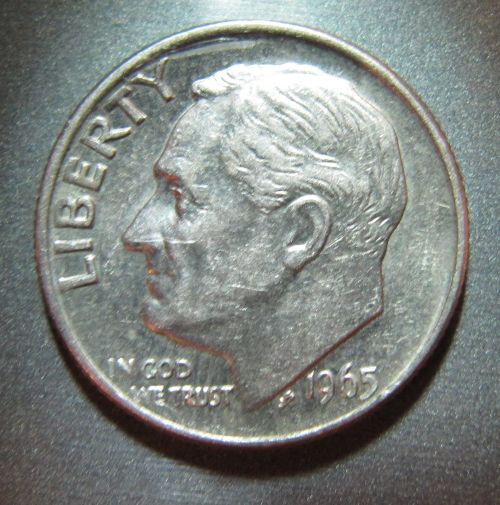 1965-Roosevelt-Dime-In-Need-Of-Grading