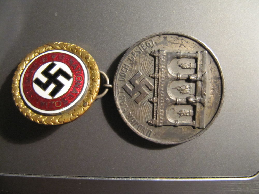 German-WW2-Medals---Blood-Order-Medal-And-Pin-Button