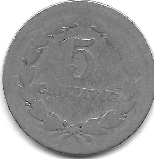 Silver-Centavo-|-El-Salvador-5-Centavos