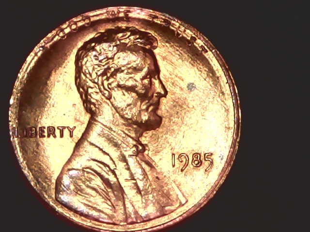 1985-Lincoln-Memorial-Cent-Die-Clash-&-Spike-Head