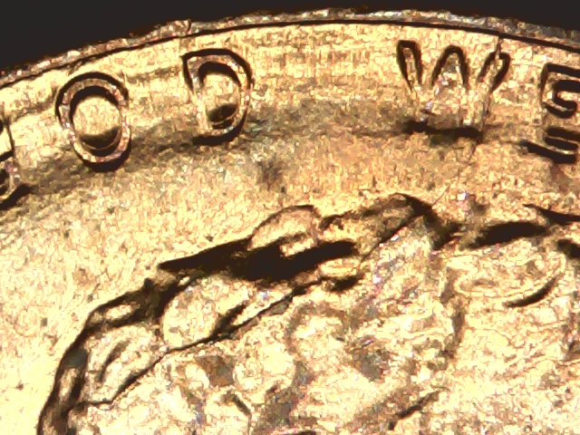 1985-Lincoln-Memorial-Cent-Die-Clash-&-Spike-Head