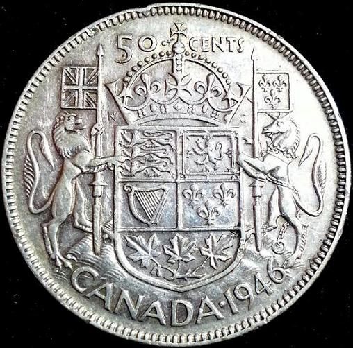 1946-50-Cents---Die-Chip-In-6....and-Doubling-Of-6