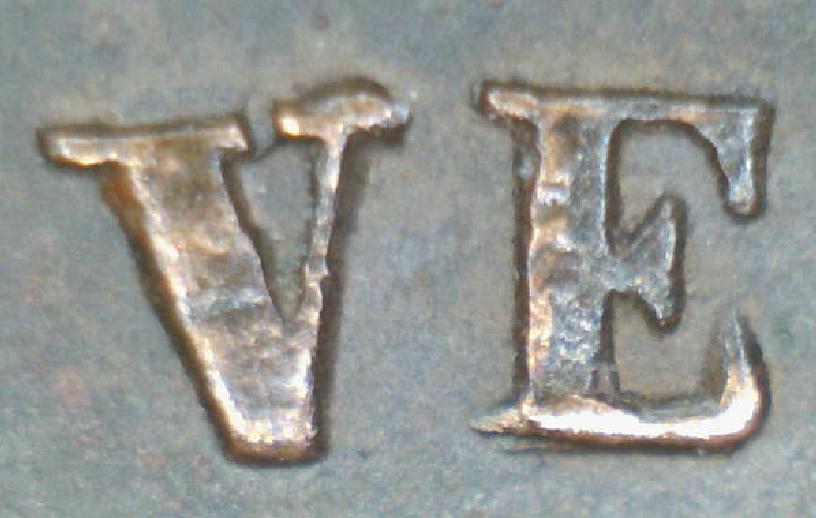 Sweden-1871-2-Ore---Repunched-Letters,-Die-Cracks,-Doubling