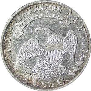Shield-In-Eagle-Coin-|-Worn-Quarter