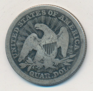 1853-Seated-Liberty-Quarter-With-Rays-&-Arrows