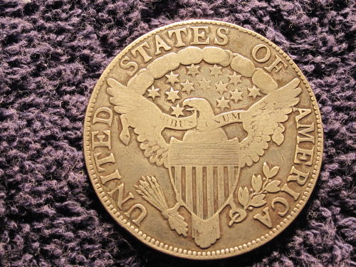 Draped-Bust---Heraldic-Eagle-Reverse