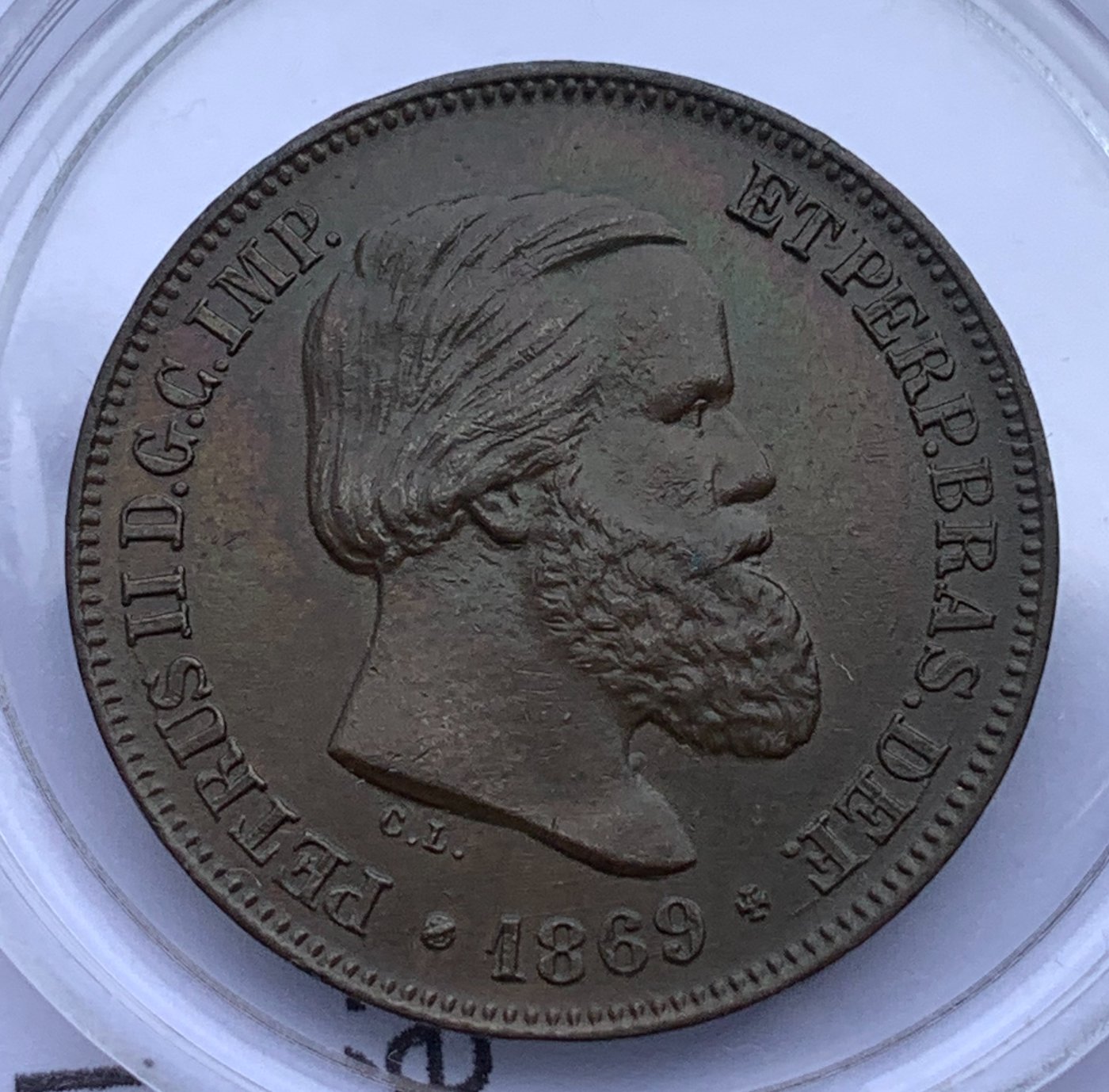Brazil-1869-Bronze-10-R�is