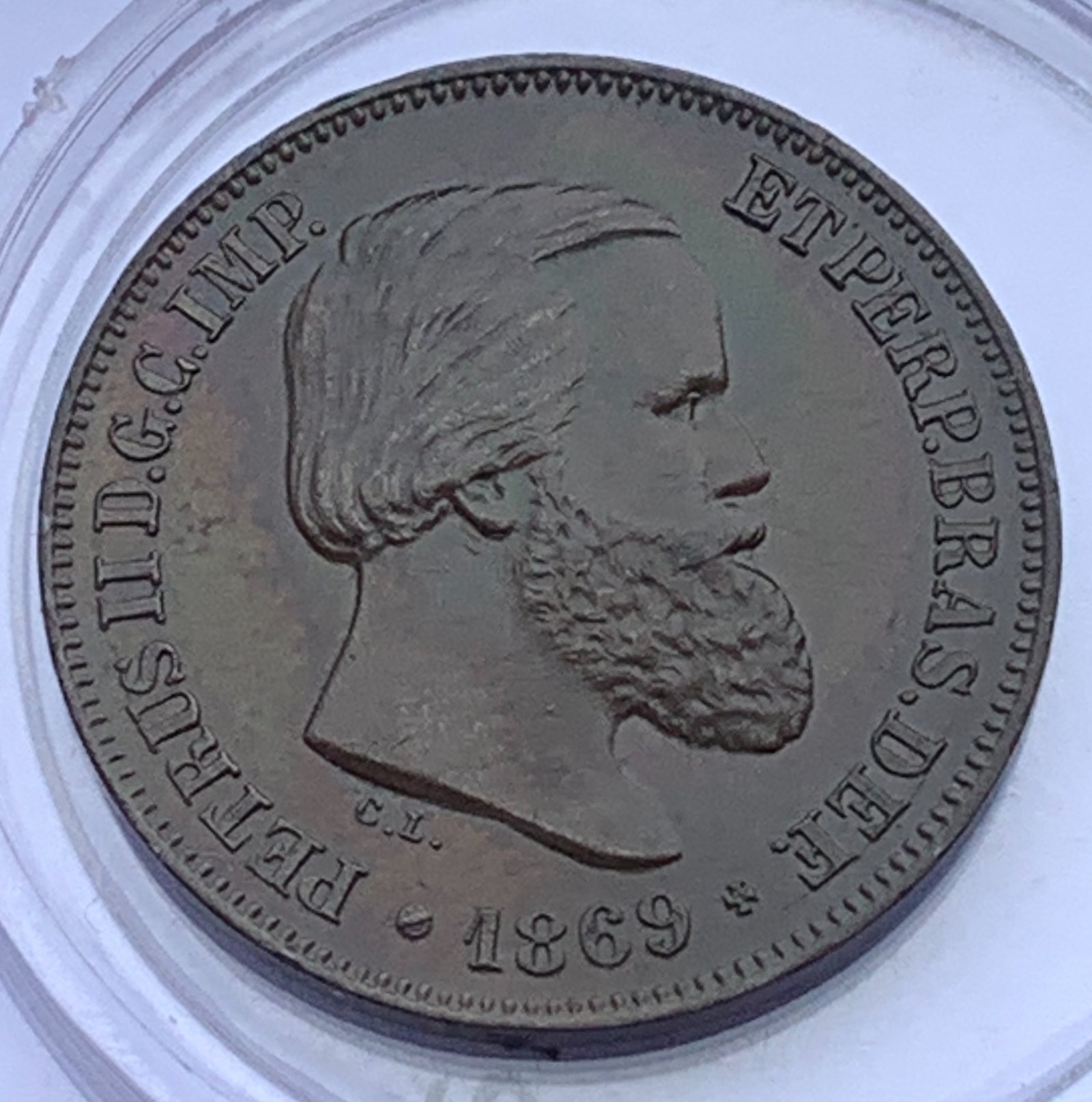Brazil-1869-Bronze-10-R�is