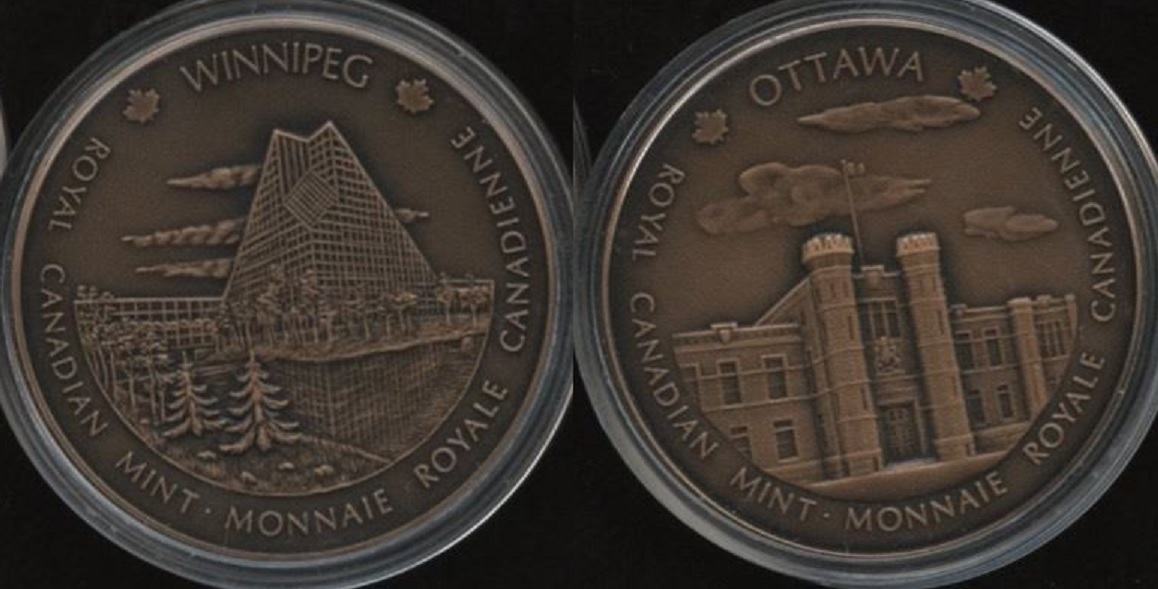Royal-Canadian-Mint---1976-Inauguration-Medal-Of-Winnipeg-Plant