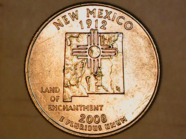 2008-D-New-Mexico-Quarter-Knot-On-Washingtons-Head