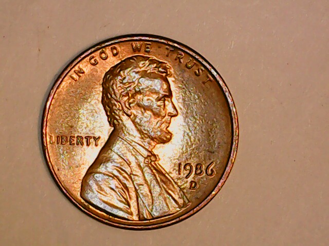 1986-D-Penny-Looks-Like-A-Leaf-On-Reverse