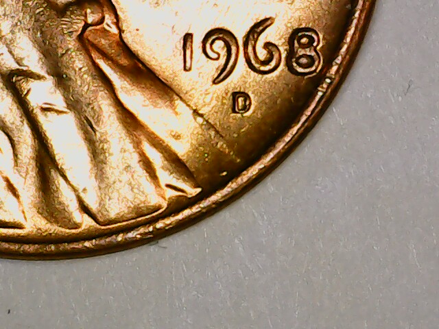 1968-D-Penny-Odd-Look-On-Bust,-Grease-Filled-Die?