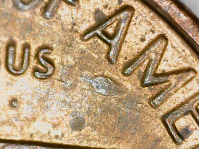 1986-D-Penny-Looks-Like-A-Leaf-On-Reverse