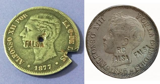 Interesting-Cont.-Counterfeit-8-Reales-1870-Mo-Fm-With-Manila-C/M.