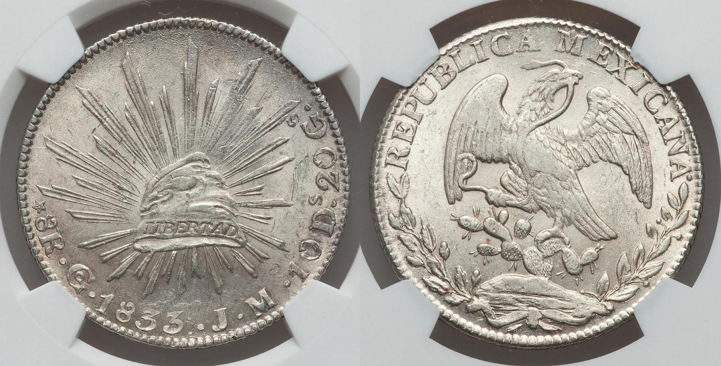 Mexico-Guanajuato-1833-Gojm-8-Reales---All-CC?