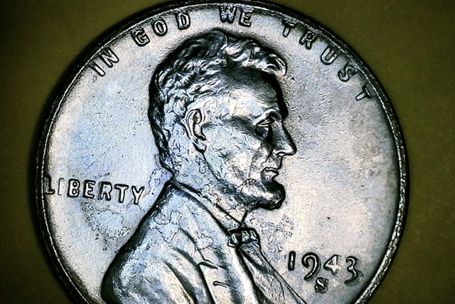 New-Photos-1943-S-DDO-?-Error-In-Date-Liberty--Unum---Right-Hand-Wheat----Slag-Or-Zinc-Patches