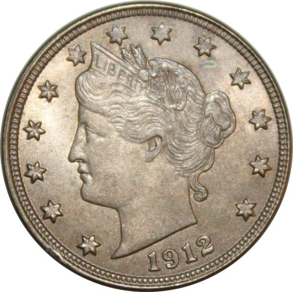 1912-D-Liberty-Nickel-And-A-Few-Indian-Head-Cents