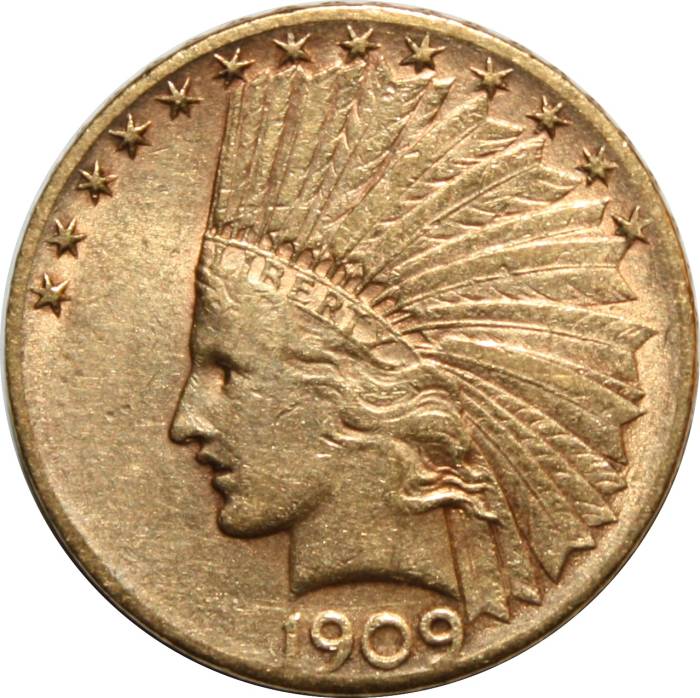 1909-D-Gold-$10-Indian-Eagle