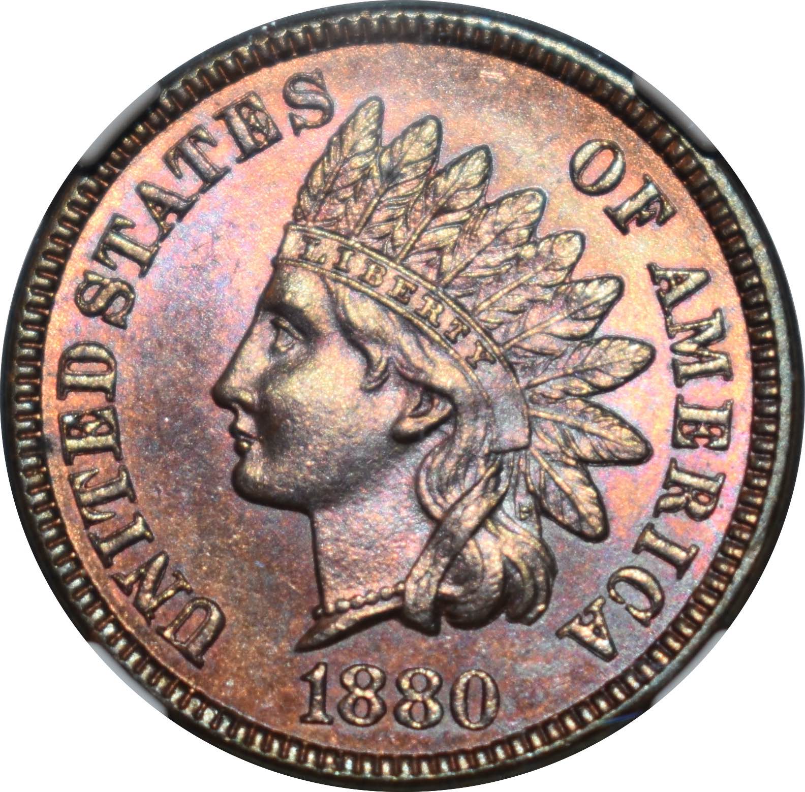 1880-Indian-Head-Cent---Snow-1-Off-Centered-Clash-&-DDO