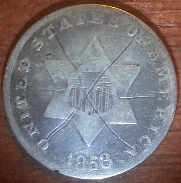Help-With-A-Grade-And-Value---1853-3-Cent-PEIce