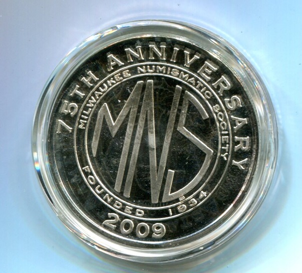 Milwaukee-Numismatic-Society-Medal-On-Morgan-Dollar
