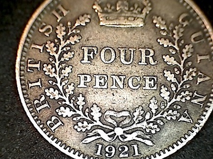1921-British-Guiana-4-Pence-Is-This-A-Dot?