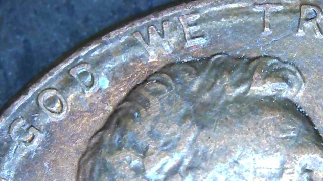 1987-Penny-With-A-Rim-Or-Bubble-?