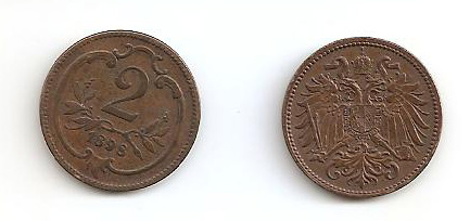 1898-And-1911-Austrian-2-Heller