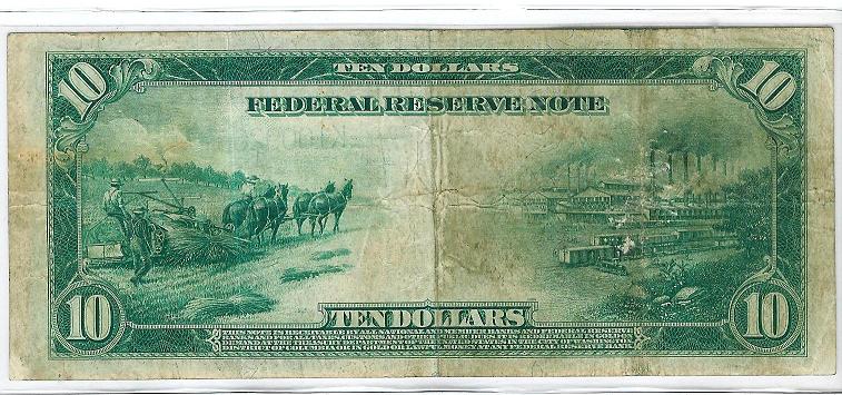 Blue-Seal-$10-Federal-Reserve-Note