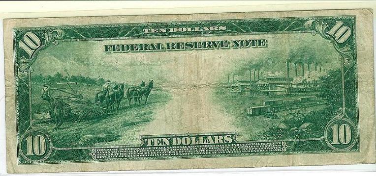 Red-Seal-$10-Federal-Reserve-Note