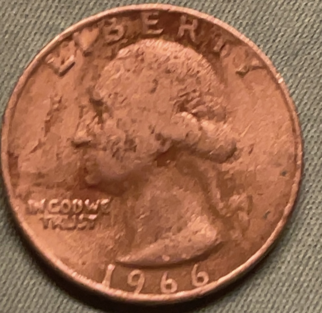 Found-A-1966-Quarter-Under-Weight-And-Dicolored