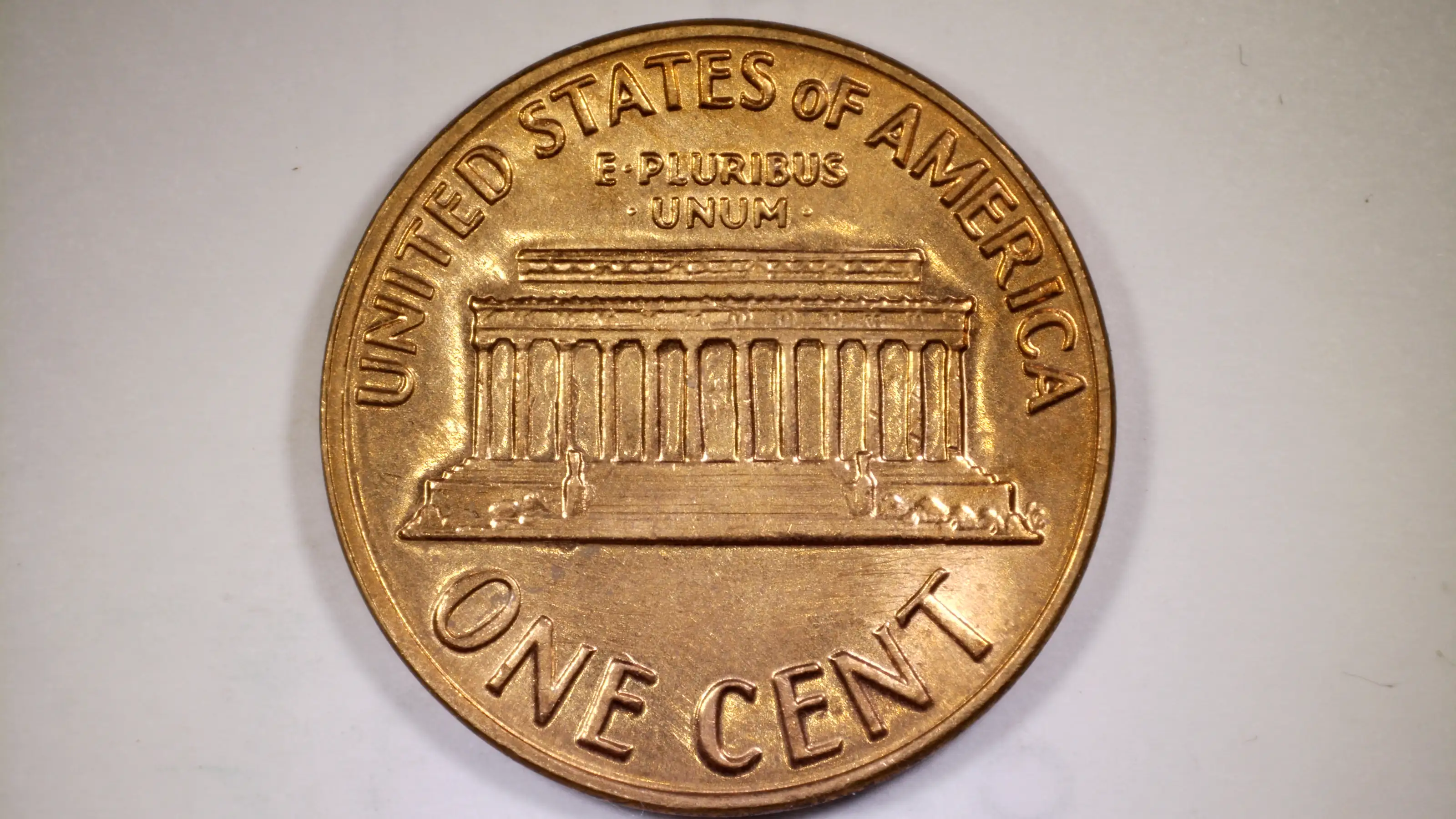 1969-D-Lincoln-Memorial-Penny---Odd-Letters-And-Design-Underneath