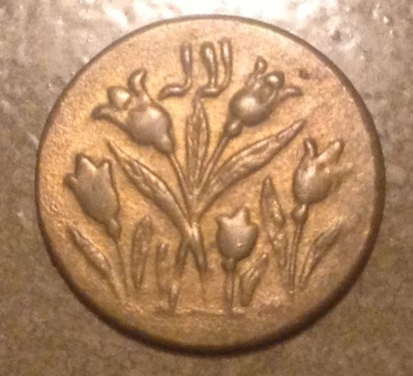 Coin-With-Unknown-Script-Obverse-And-Maybe-Tulips-Reverse