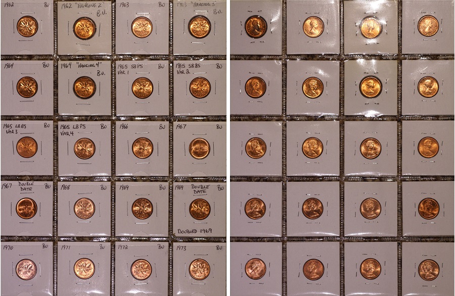 My-1937-2012-Unc-Penny-Collection-C/W-Some-Amazing-Varieties