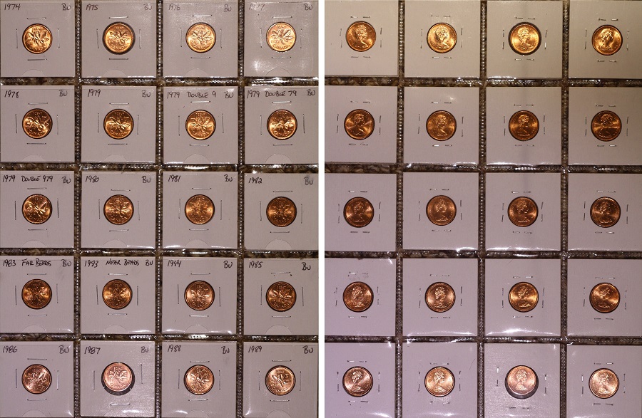 My-1937-2012-Unc-Penny-Collection-C/W-Some-Amazing-Varieties
