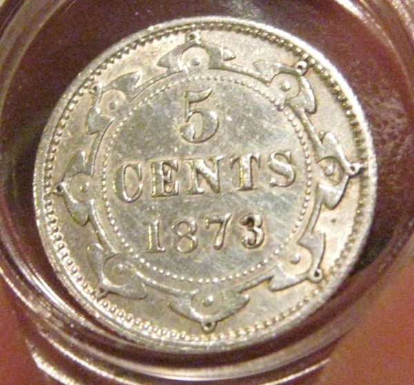1873-Newfoundland-5-Cent