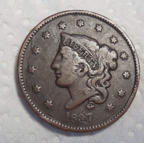 1837-Large-Cent-N-15-Late-Die-State-PMD-Or-Planchet-Flaw?