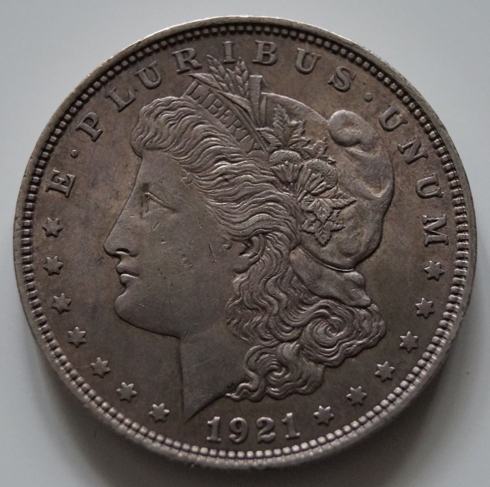 1921-Morgan-Missing/Filled-Bow-On-Reverse