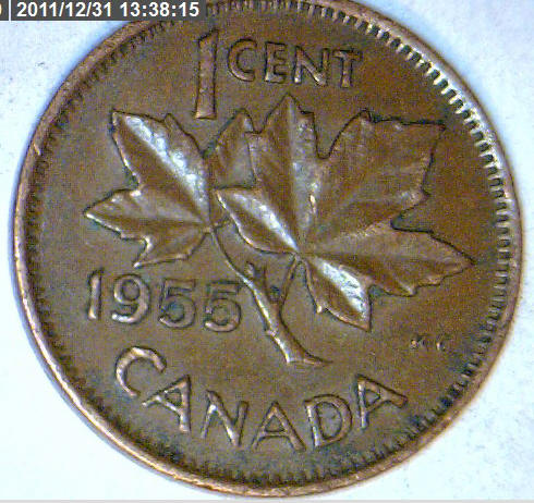 1955-1-Cent-Lamination