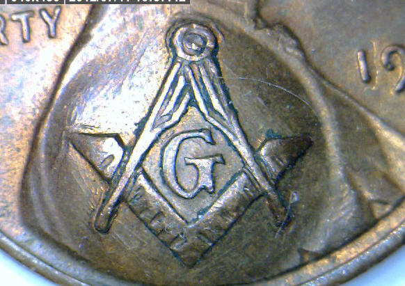 1944-Wheat-With-Freemason-Stamp