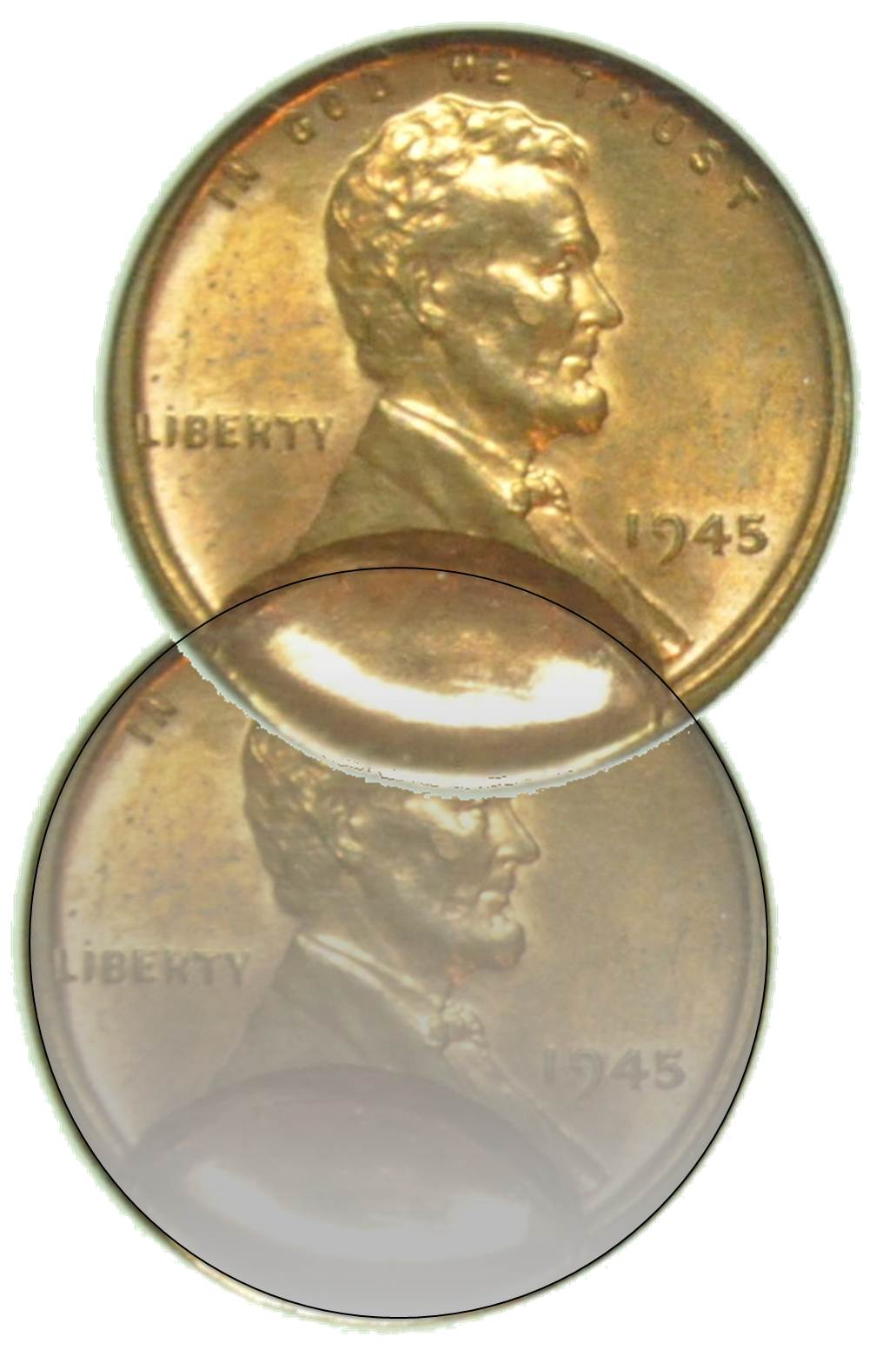 1945-Wheat-Cent-With-Indent