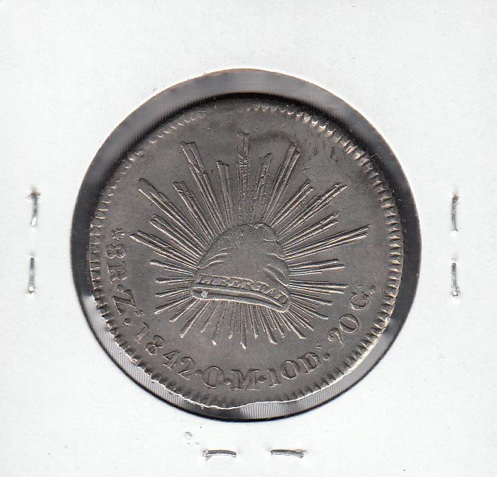 Zacatecas-8-Reales-1842-Riddle-#-237-Contemporary-Fake